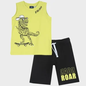 Completo CHICCO dinosauro canotta e bermuda dalla 18 mesi alla 8 anni