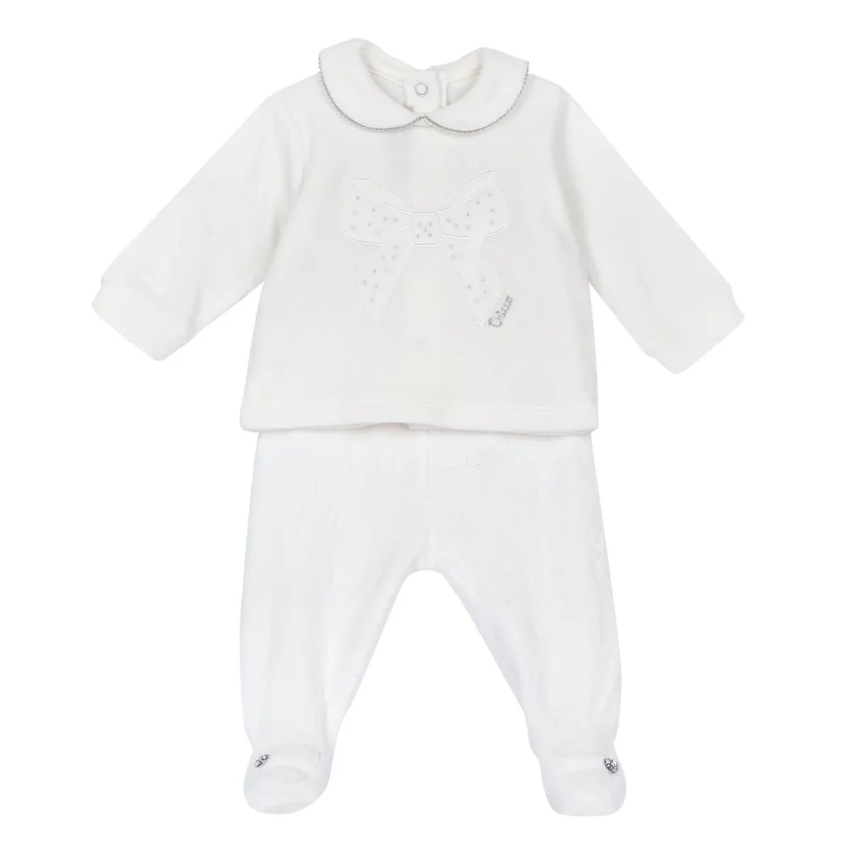 Completo CHICCO ciniglia panna fiocco - immagine 3