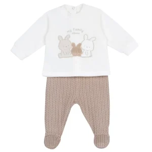 Completo CHICCO in ciniglia tema coniglietti