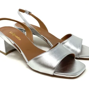 SANDALI CON TACCO VOLPATO DONNA ARGENTO - 106MET ARG