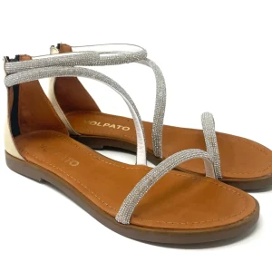 SANDALI BASSI VOLPATO DONNA ARGENTO - 116240026SI