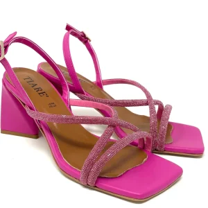 SANDALI CON TACCO TIARE' DONNA FUXIA - 12212 FUX