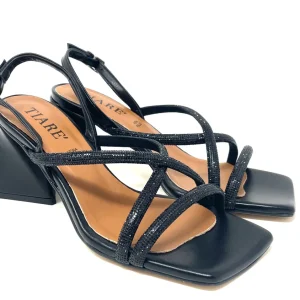 SANDALI CON TACCO TIARE' DONNA NERO - 12212 NERO