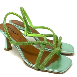 SANDALI CON TACCO TIARE' DONNA VERDE - 12220 VERD