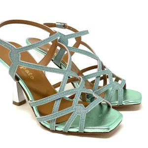 SANDALI CON TACCO VOLPATO DONNA VERDE - 132MES MENT