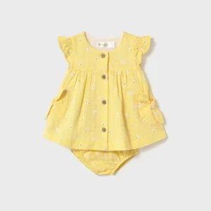 Abito MAYORAL giallo a fantasia margherite dalla 1-2 mesi alla 18 mesi