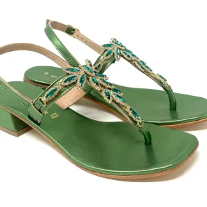 SANDALI BASSI LE CHICCHE DONNA VERDE - 20592 VERD