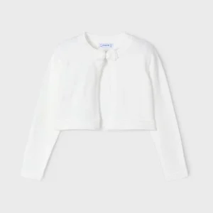 Cardigan MAYORAL panna con fiocco dalla 2 anni alla 10 anni