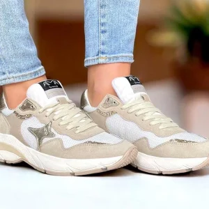 SNEAKERS AMA BRAND DONNA BEIGE - 4166 BEIGE