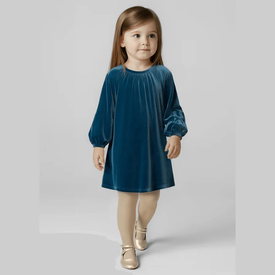 Abito MAYORAL velluto luminoso dalla 2 anni alla 10anni - immagine 3