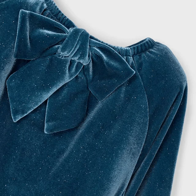 Abito MAYORAL velluto luminoso dalla 2 anni alla 10anni - immagine 4