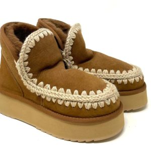 TRONCHETTI BASSI MOU DONNA CUOIO - 681000A COGN