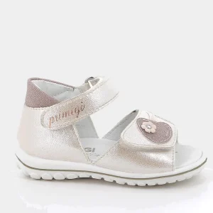 Sandali PRIMIGI platino doppio velcro dal 19 al 26