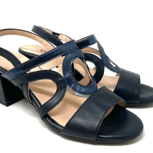 SANDALI CON TACCO VOLPATO DONNA BLU - 8529 BLU