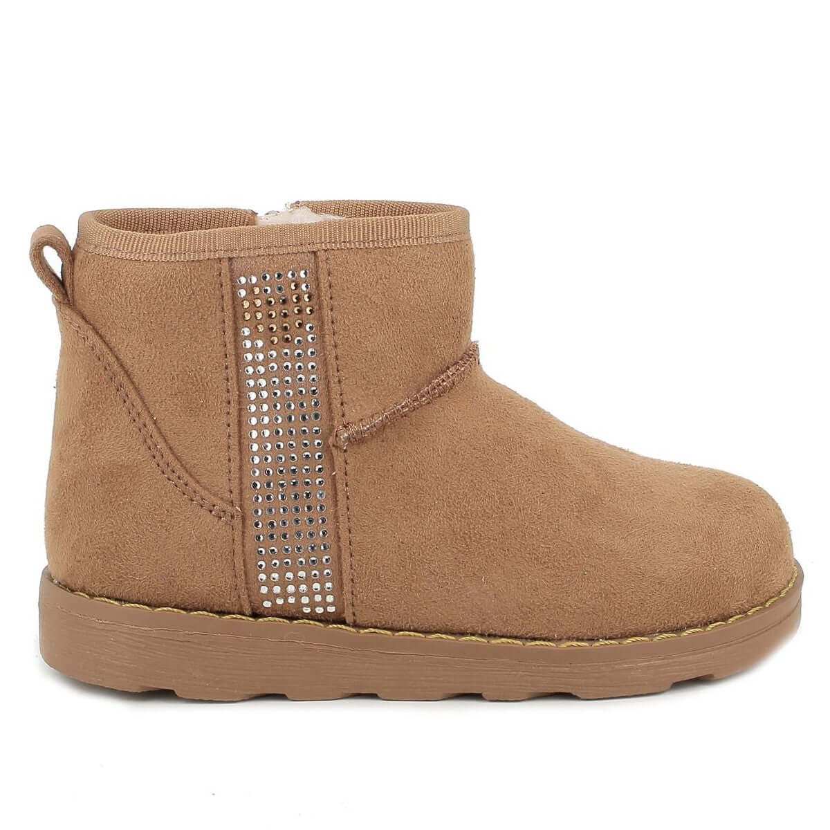 Stivaletti PRIMIGI cuoio scamosciato con strass dal 24 al 35 - immagine 3