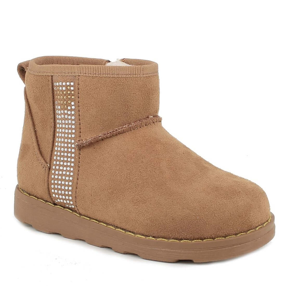 Stivaletti PRIMIGI cuoio scamosciato con strass dal 24 al 35 - immagine 4