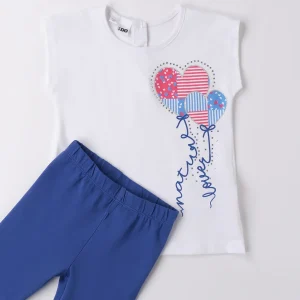 Completo i DO t-shirt e leggings cuori 12 mesi - 8 anni