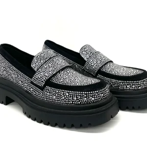 MOCASSINO MANUFACTURE D'ESSAI DONNA ARGENTO - AA82 CRYST