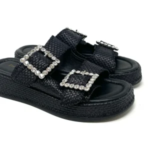 SANDALI BASSI FRANCESCO BRUNELLI DONNA NERO - AI5209 NERO