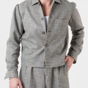 Giubbinetto Over con Spalla Arricciata Menta