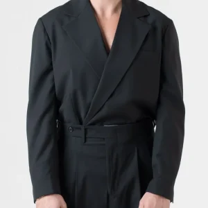 Giacca Camicia Doppiopetto Nero Milano