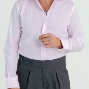 Camicia Collo Francese Rosa