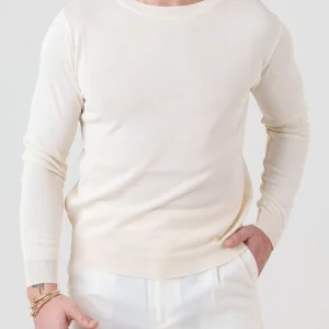 Shirt Manica Lunga in Viscosa Avorio