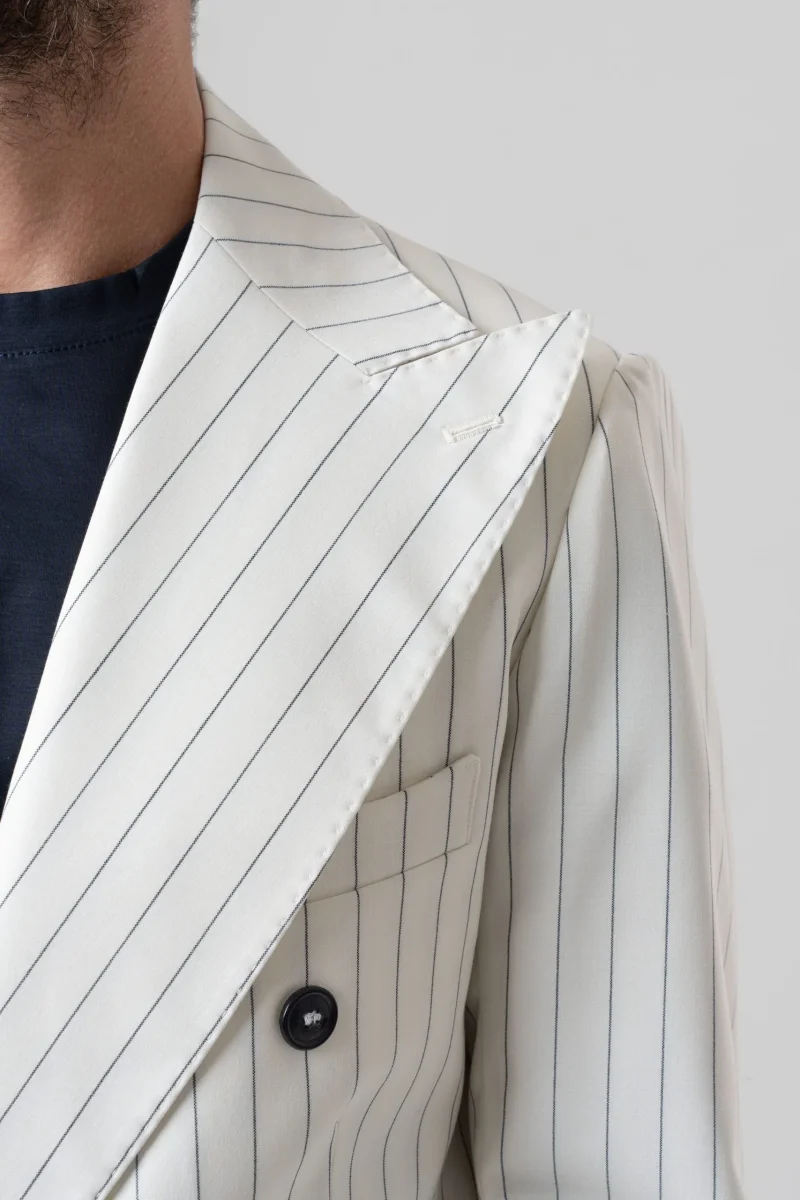 Giacca Jocket Panna Riga Blu Riviera - immagine 7