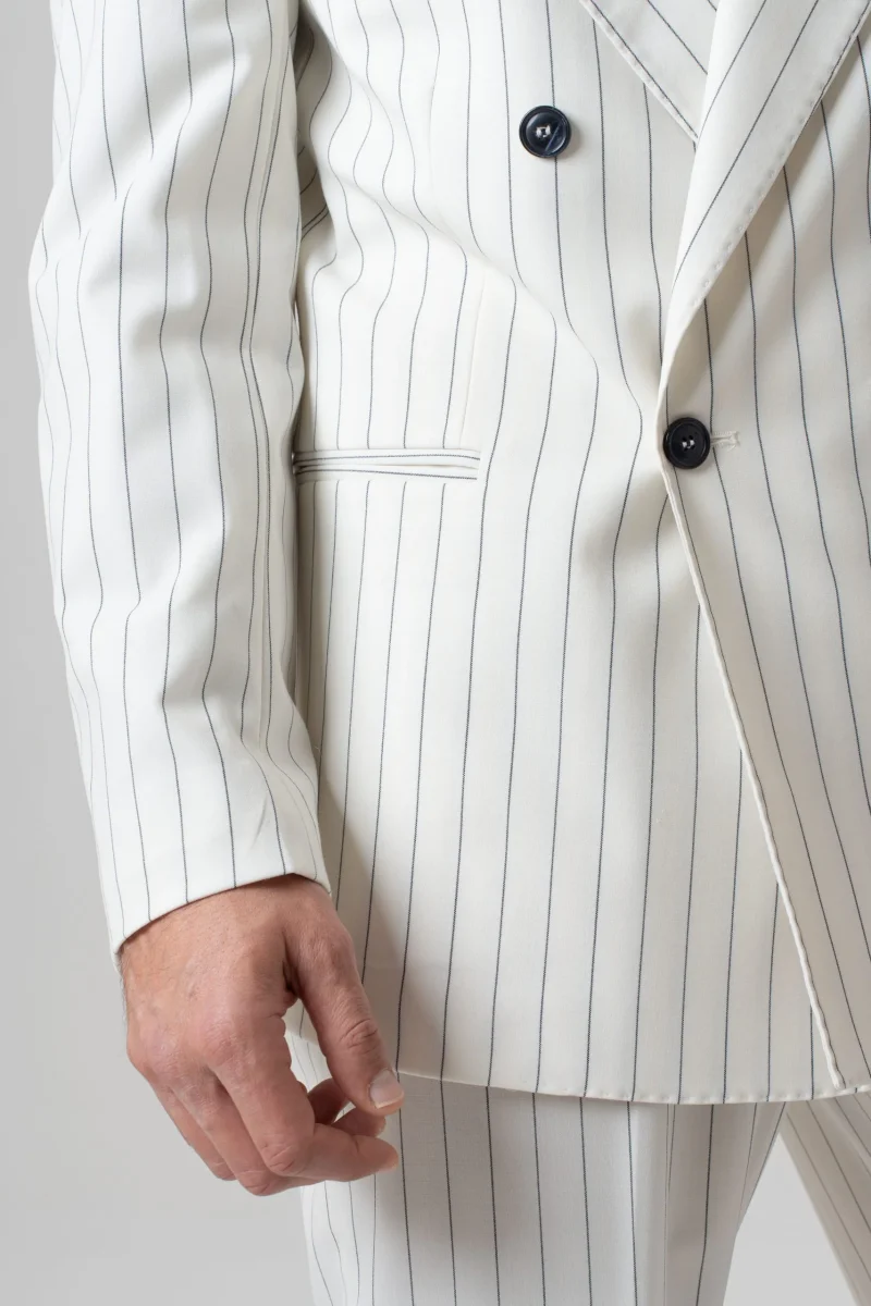 Giacca Jocket Panna Riga Blu Riviera - immagine 8