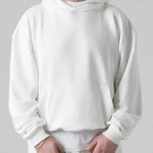 Felpa Oversize con Cappuccio Panna