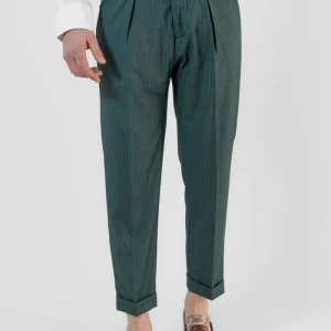 Pantalone Biforcato Verde Solaro  Saint Tropez