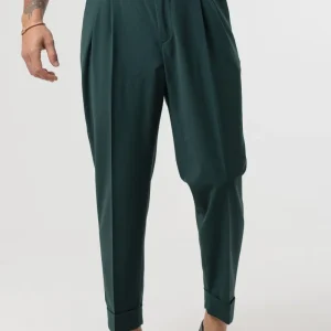 Pantalone Doppia Cinta Verde Smeraldo Miami