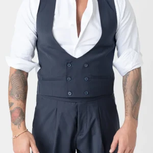 Panciotto Doppiopetto Blu Napoli