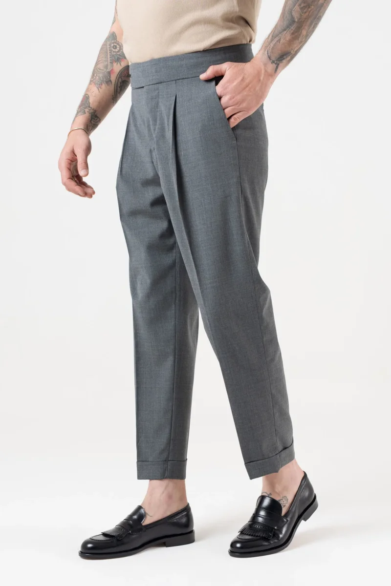 Pantalone Biforcato Piombo Copenaghen - immagine 4