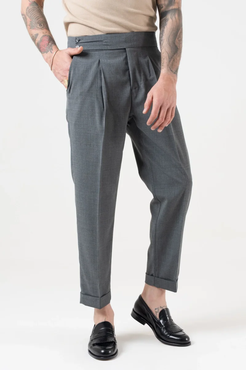 Pantalone Biforcato Piombo Copenaghen - immagine 3