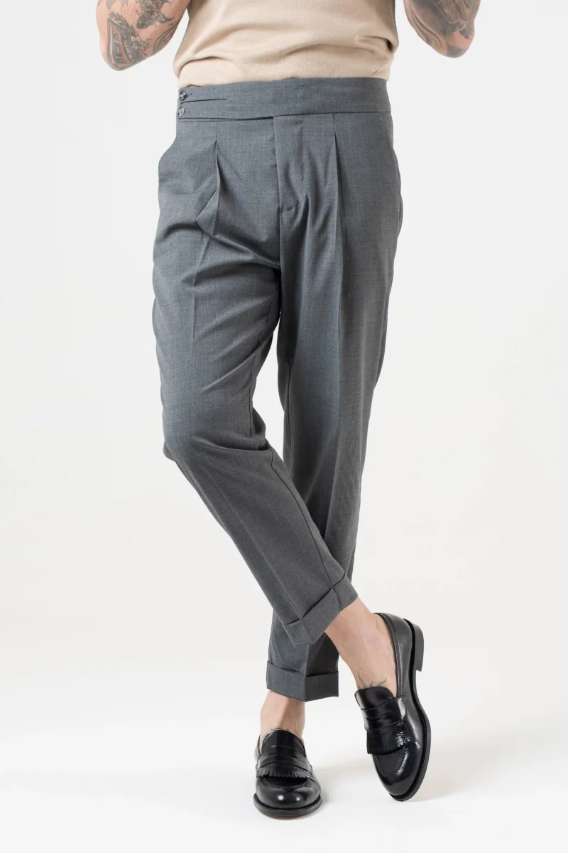 Pantalone Biforcato Piombo Copenaghen - immagine 2