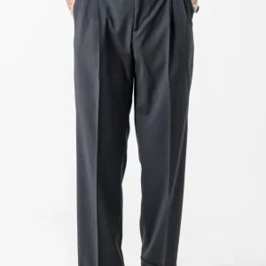 Pantalone Fondo Ampio con Passanti Nero Milano