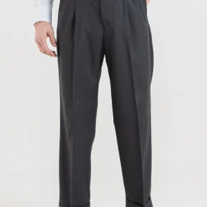 Pantalone Fondo Ampio e Fibbie Laterali Fumo Tokyo