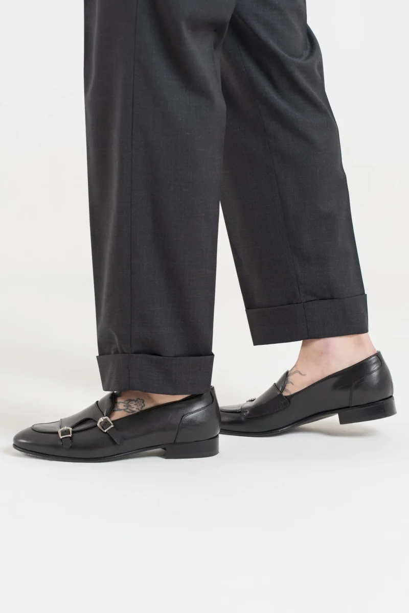 Pantalone Fondo Ampio e Fibbie Laterali Fumo Tokyo - immagine 5