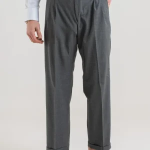 Pantalone Fondo Ampio con Passanti Piombo Copenaghen