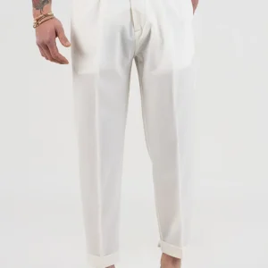 Pantalone Biforcato Bianco Opaco Mykonos