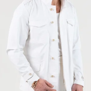 Field Jacket in Cotone Bianca