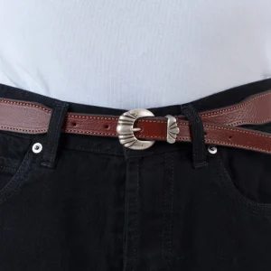 Cintura Native in Pelle Rosso Antico