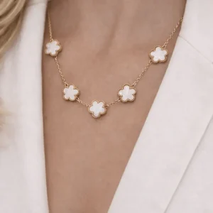 Collana noa oro e bianco