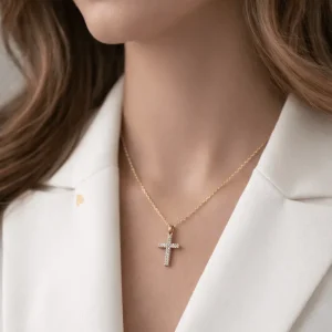 Collana Madrid oro con croce