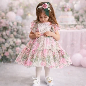 Abito Monnalisa animalier dalla 2 anni alla 12 anni