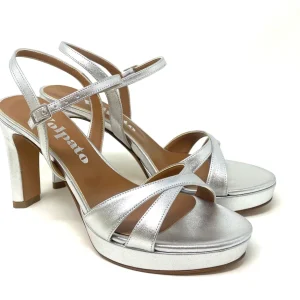 SANDALI CON TACCO VOLPATO DONNA ARGENTO - L311MET ARG