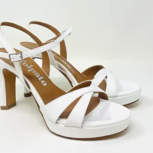 SANDALI CON TACCO VOLPATO DONNA BIANCO - L311VER BIANCO