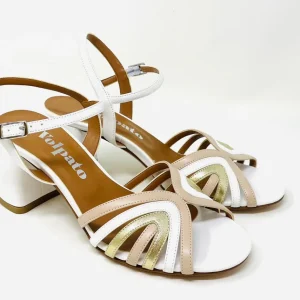 SANDALI CON TACCO VOLPATO DONNA BIANCO - L338SOFT BIAN