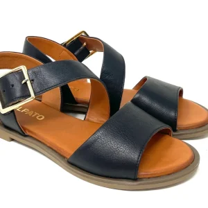 SANDALI BASSI VOLPATO DONNA NERO - LIZ400 NERO